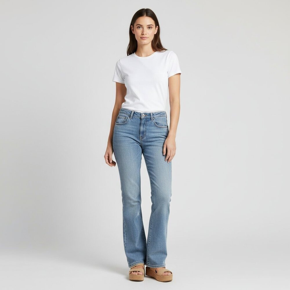 L.A. Blues Melrose Vintage Bootcut Jeans‎ Women's 5M Made in Hong Kong Y2K Denim
